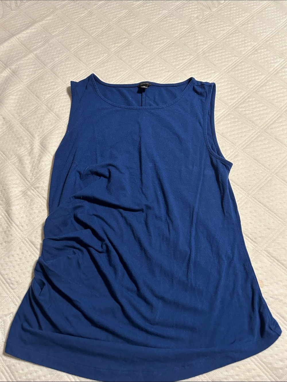 Ann Taylor Sleeveless Ruched Top - M
